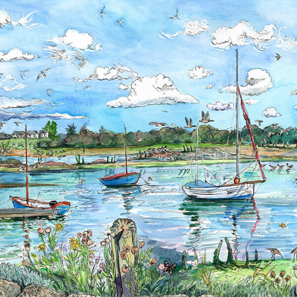 501 Shalfleet Harbour – Original painting – Maria Ward