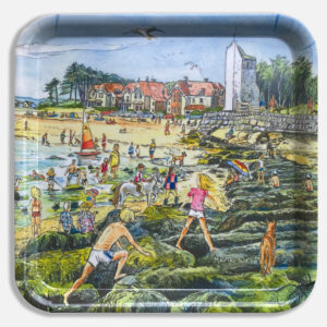 a melamine tray featuring St helens on the Isle of Wight