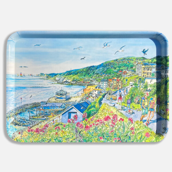 a tray featuring Ventnor bay on the isle of wight